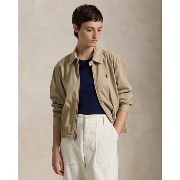 NWT Polo Ralph Lauren Women’s Designer Cotton Jacket Coats Khaki Medium